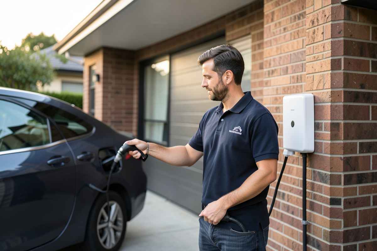 EV charger and data cabling installation Melbourne
